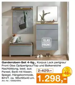 Möbel Inhofer Garderoben-set 4-tlg Angebot