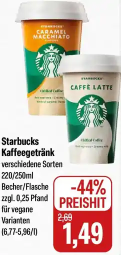 Feneberg Starbucks Kaffeegetränk Angebot