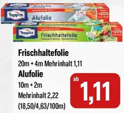 Feneberg Toppits Frischhaltefolie oder Alufolie Angebot