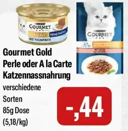 Feneberg Gourmet Gold Perle oder A la Carte Katzennassnahrung Angebot