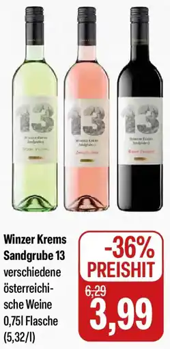 Feneberg Winzer Krems Sandgrube 13 Angebot