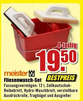 B1 Discount Baumarkt Meister Fliesenwasch-Set Angebot