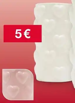 Woolworth Vase mit Herzen Angebot