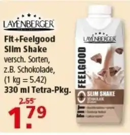 Multi Markt LAYENBERGER Fit+Feelgood Slim Shake Angebot