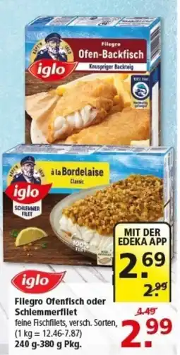 Multi Markt iglo Filegro Ofenfisch oder Schlemmerfilet Angebot
