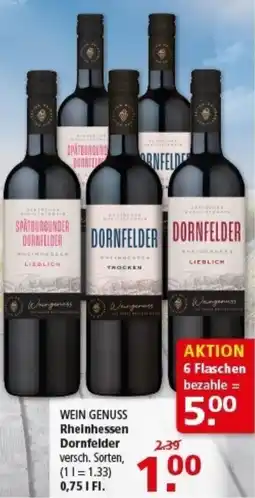 Multi Markt WEIN GENUSS Rheinhessen Dornfelder Angebot