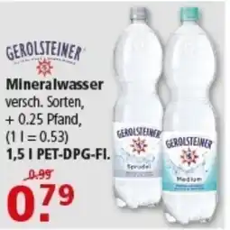 Multi Markt GEROLSTEINER Mineralwasser Angebot