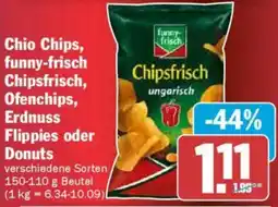 AEZ Chio Chips, funny-frisch Chipsfrisch, Ofenchips, Erdnuss Flippies oder Donuts Angebot