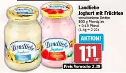 AEZ Landliebe Joghurt mit Früchten Angebot