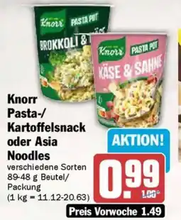 AEZ Knorr Pasta-/ Kartoffelsnack oder Asia Noodles Angebot