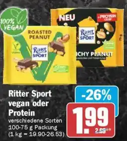 AEZ Ritter Sport vegan oder Protein Angebot