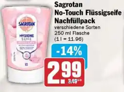 AEZ Sagrotan No-Touch Flüssigseife Nachfüllpack Angebot
