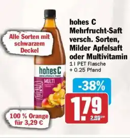 AEZ hohes C Mehrfrucht-Saft versch. Sorten, Milder Apfelsaft oder Multivitamin Angebot