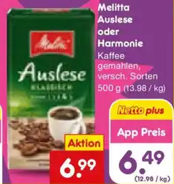 Netto Marken-Discount Melitta Auslese oder Harmonie Angebot