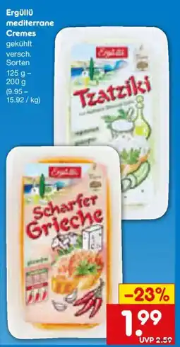 Netto Marken-Discount Ergüllü mediterrane Cremes Angebot