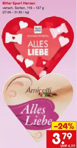 Netto Marken-Discount Ritter Sport Herzen Angebot