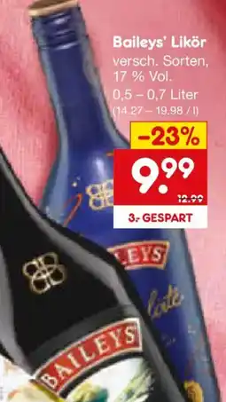 Netto Marken-Discount Baileys' Likör Angebot