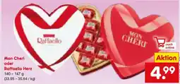 Netto Marken-Discount Mon Cheri oder Raffaello Herz Angebot