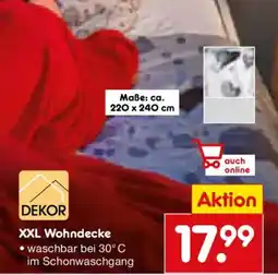 Netto Marken-Discount DEKOR XXL Wohndecke Angebot