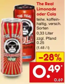 Netto Marken-Discount The Real Limonade oder Cola Angebot