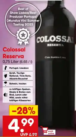 Netto Marken-Discount Colossal Reserva Angebot