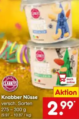 Netto Marken-Discount CLARKYS Knabber Nüsse Angebot