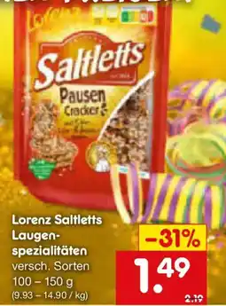 Netto Marken-Discount Lorenz Saltletts Laugen spezialitäten Angebot