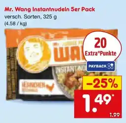 Netto Marken-Discount Mr. Wang Instantnudeln 5er Pack Angebot
