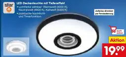 Netto Marken-Discount star LED Deckenleuchte mit Tiefeneffekt Angebot