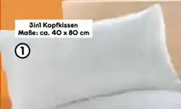 Netto Marken-Discount DEKOR 3in1 Kopfkissen Angebot