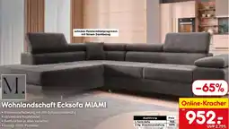 Netto Marken-Discount Wohnlandschaft Ecksofa MIAMI Angebot