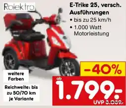 Netto Marken-Discount Rolektro E-Trike 25, versch. Ausführungen Angebot