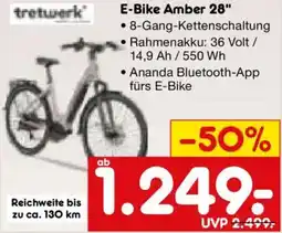 Netto Marken-Discount tretwerk E-Bike Amber 28" Angebot