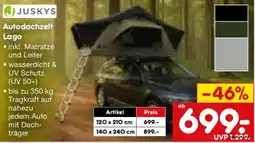 Netto Marken-Discount JUSKYS Autodachzelt Lago Angebot
