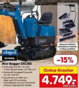 Netto Marken-Discount Scheppach Mini-Bagger EXC815 Angebot