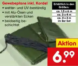Netto Marken-Discount Gewebeplane inkl. Kordel Angebot