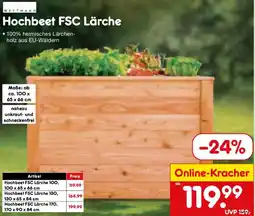 Netto Marken-Discount WESTMANN Hochbeet FSC Lärche Angebot