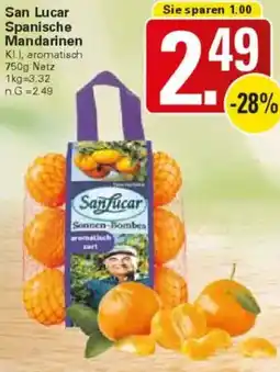 WEZ San Lucar Spanische Mandarinen Angebot