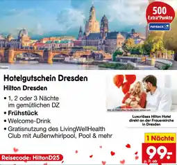 Netto Marken-Discount Hotelgutschein Dresden Hilton Dresden Angebot