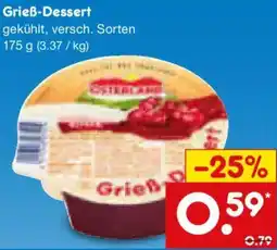 Netto Marken-Discount Grieß-Dessert Angebot