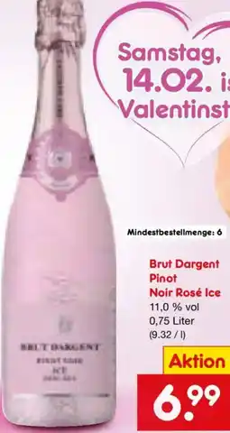 Netto Marken-Discount Brut Dargent Pinot Noir Rosé Ice Angebot
