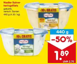 Netto Marken-Discount Nadler Sahneheringsfilets Angebot