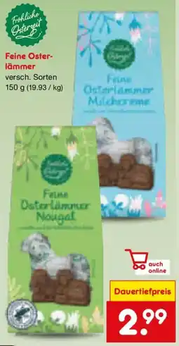 Netto Marken-Discount Fröhliche Osterzeit Feine Osterlämmer Angebot