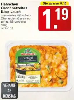WEZ Hähnchen Geschnetzeltes Käse-Lauch Angebot