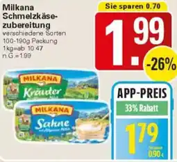 WEZ Milkana Schmelzkäsezubereitung Angebot
