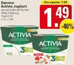 WEZ Danone Activia Joghurt Angebot