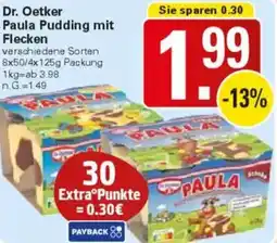 WEZ Dr. Oetker Paula Pudding mit Flecken Angebot