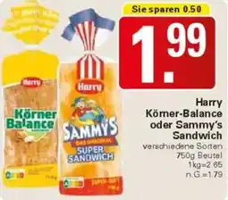WEZ Harry Körner-Balance oder Sammy's Sandwich Angebot