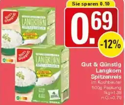 WEZ Gut & Günstig Langkorn Spitzenreis Angebot