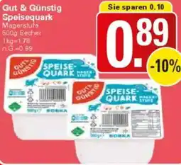 WEZ Gut & Günstig Speisequark Angebot